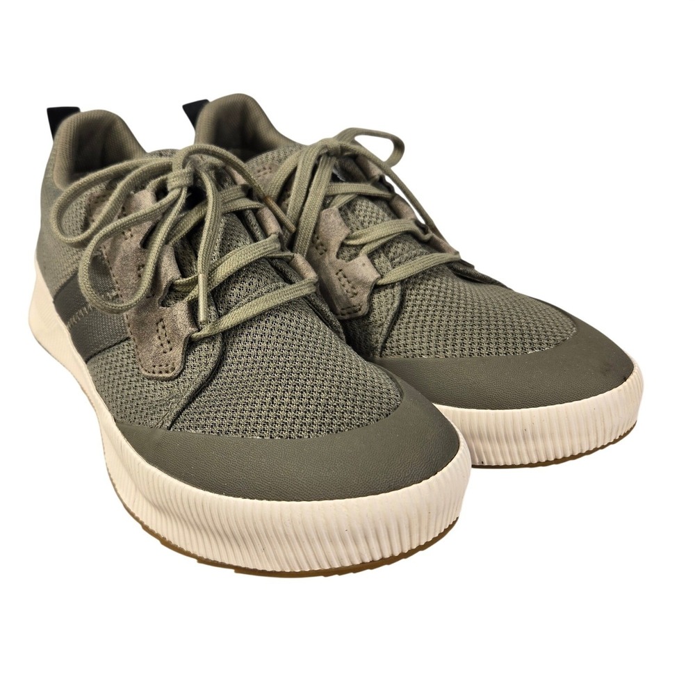 Sorel Out N About III Low Waterproof Sneakers Sage Green NL4440-397 Womens 8.5